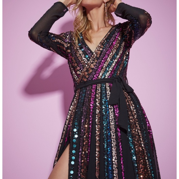 NWT | Nasty Gal Studio For Your Best Moves Sequin Dress | size 4 | SOLD OUT - Picture 2 of 4